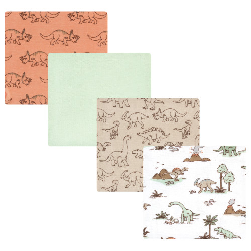 Hudson Baby Cotton Flannel Receiving Blankets, Dinosaur Adventures