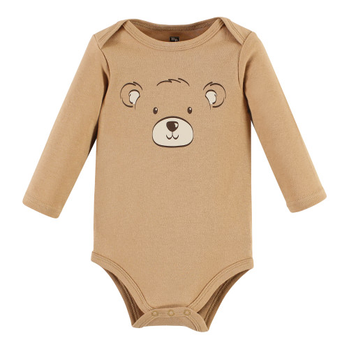 Hudson Baby Cotton Long-Sleeve Bodysuits, Dream Big Teddy