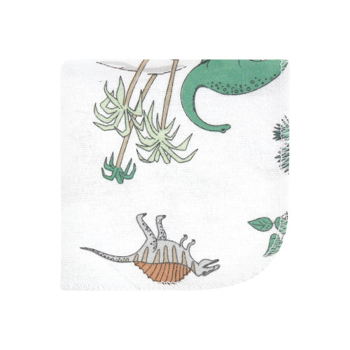 Hudson Baby Flannel Cotton Washcloths, Boy Dino World 10Pk