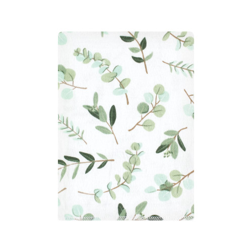 Hudson Baby Cotton Flannel Burp Cloths Bundle, Eucalyptus