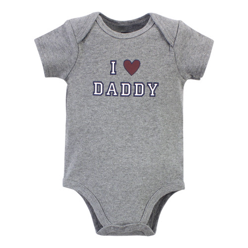 Hudson Baby Cotton Bodysuits, Boy Daddy 5-Pack