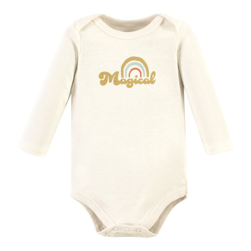 Hudson Baby Cotton Bodysuit and Pant Set, Magical Rainbow
