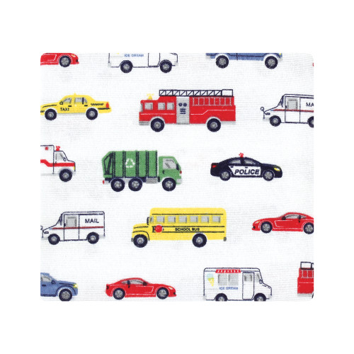 Hudson Baby Cotton Flannel Receiving Blankets Bundle, Going Places