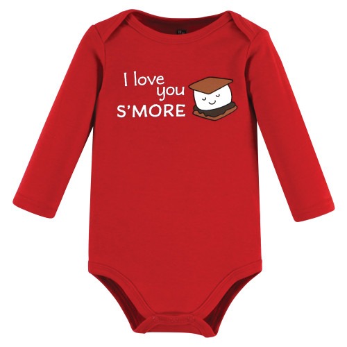 Hudson Baby Cotton Long-Sleeve Bodysuits, Hot Cocoa Vibes