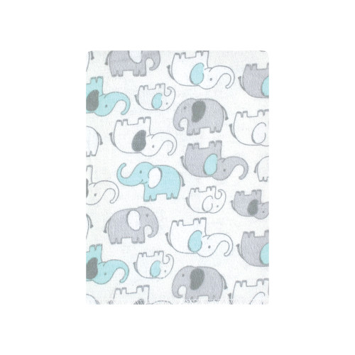 Hudson Baby Cotton Flannel Burp Cloths Bundle, Neutral New Elephant