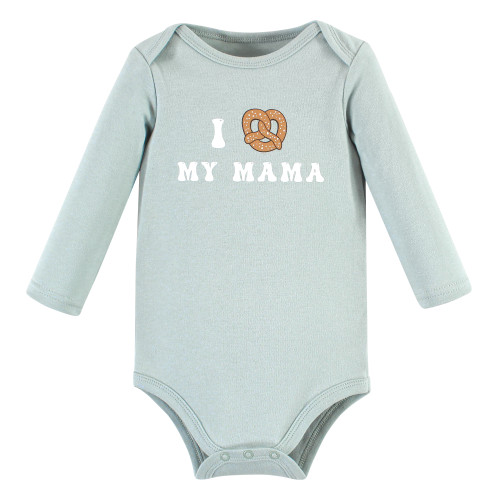 Hudson Baby Cotton Long-Sleeve Bodysuits, Milk Cookies Pair