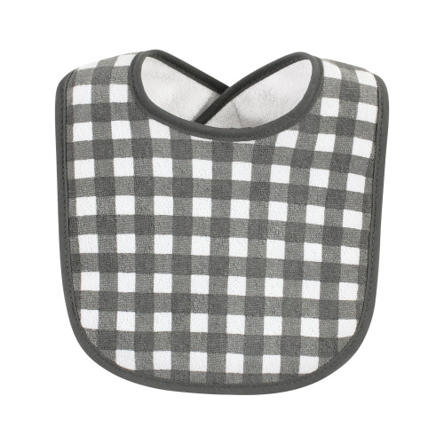 Hudson Baby Cotton Terry Drooler Bibs with Fiber Filling, Thank Heaven Blue Stars