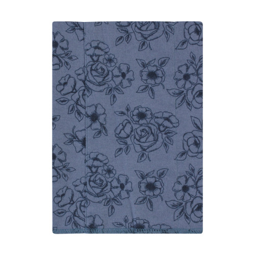 Hudson Baby Cotton Flannel Burp Cloths, Dusty Rose Floral 4-Pack