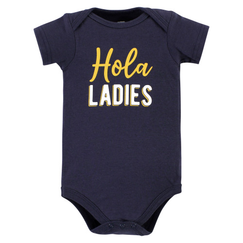Hudson Baby Cotton Bodysuits, Hola Ladies 3-Pack
