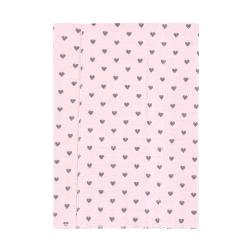 Hudson Baby Cotton Flannel Burp Cloths, Farm Friends Pink 7-Pack