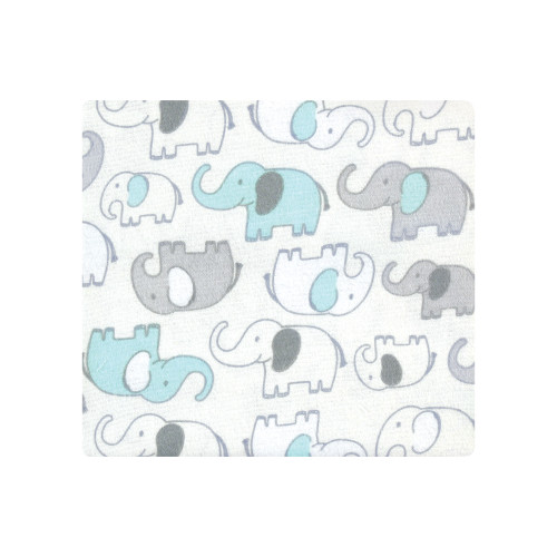 Hudson Baby Cotton Flannel Receiving Blankets Bundle, Neutral New Elephant