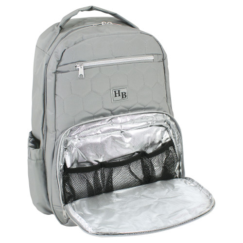Hudson Baby Premium Diaper Bag Backpack and Changing Pad, Gray