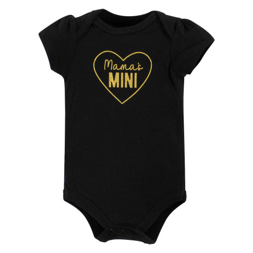 Hudson Baby Cotton Bodysuits, Mama Heart