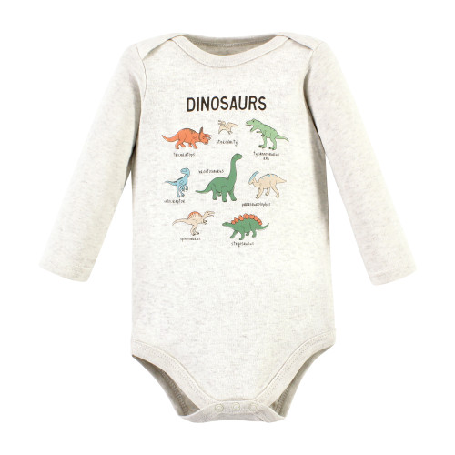 Hudson Baby Cotton Bodysuit and Pant Set, Dinosaur Adventures Long-Sleeve