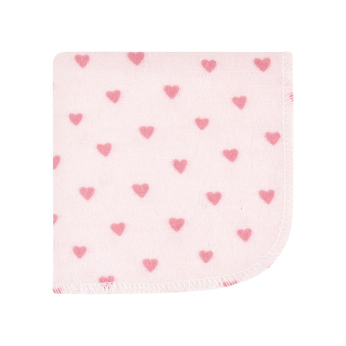 Hudson Baby Flannel Cotton Washcloths, Creative Rainbow 10Pk