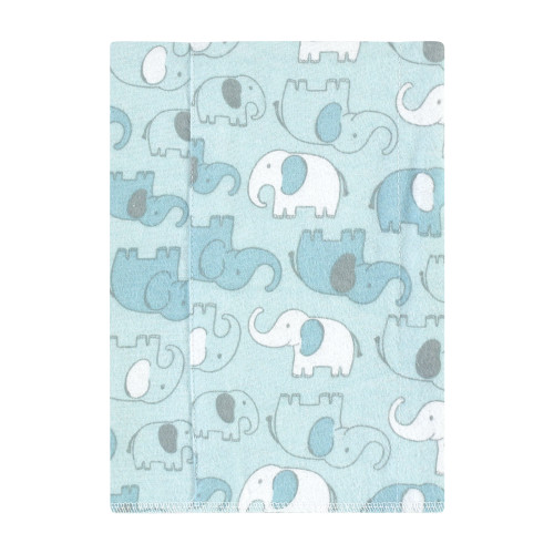 Hudson Baby Cotton Flannel Burp Cloths, Boy New Elephant 7-Pack
