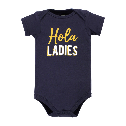 Hudson Baby Cotton Bodysuits, Hola Ladies 5-Pack