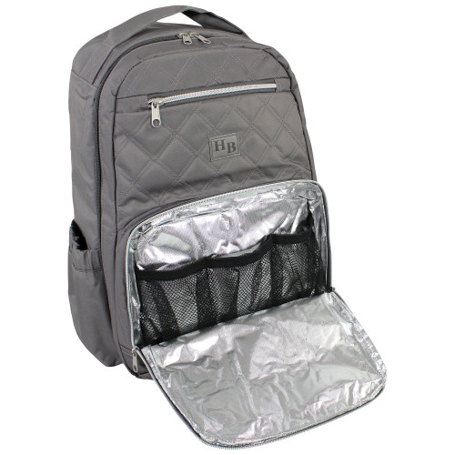 Hudson Baby Premium Diaper Bag Backpack and Changing Pad, Charcoal