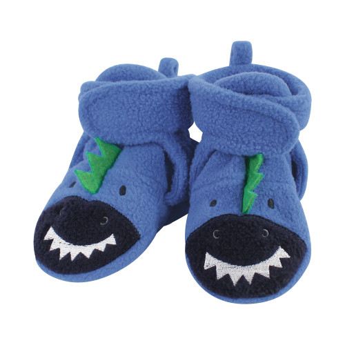 Hudson Baby Cozy Fleece Booties, Boy Dino