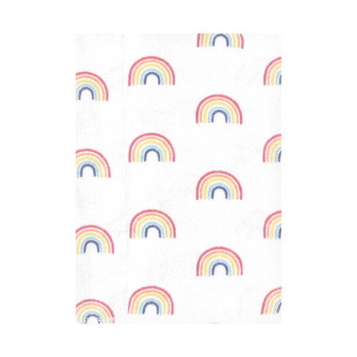 Hudson Baby Cotton Flannel Burp Cloths, Creative Rainbow 4-Pack