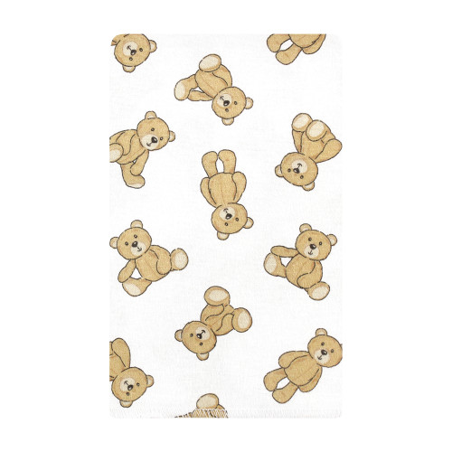 Hudson Baby Cotton Flannel Burp Cloths, Teddy Bears 10 Pack