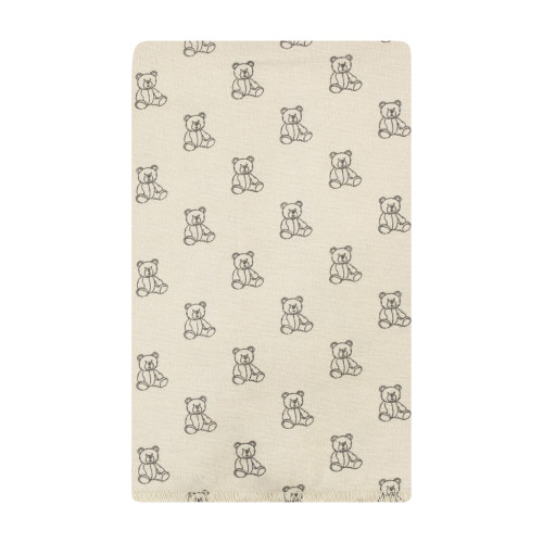 Hudson Baby Cotton Flannel Burp Cloths, Teddy Bears 10 Pack