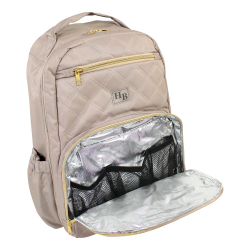 Hudson Baby Premium Diaper Bag Backpack and Changing Pad, Taupe