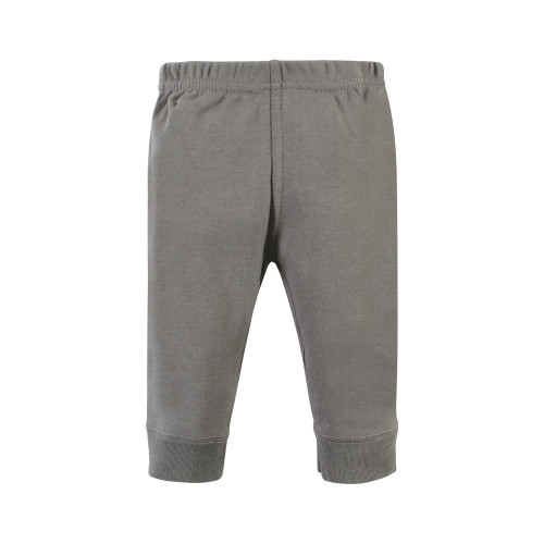 Hudson Baby Cotton Bodysuit and Pant Set, Snuggle Bear Short Sleeve