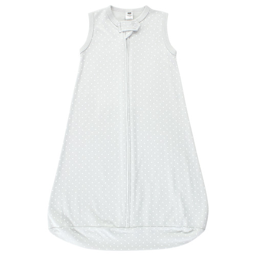 Hudson Baby Cotton Long-Sleeve Wearable Sleeping Bag, Sack, Blanket, Lilac Elephants Sleeveless