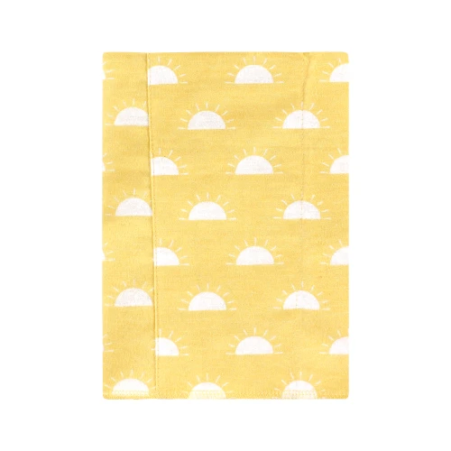 Hudson Baby Cotton Poly Flannel Burp Cloths, My Sunshine 7 Pack