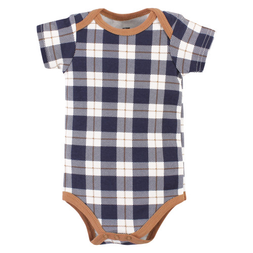 Hudson Baby Cotton Bodysuits, Football Huddles 3-Pack