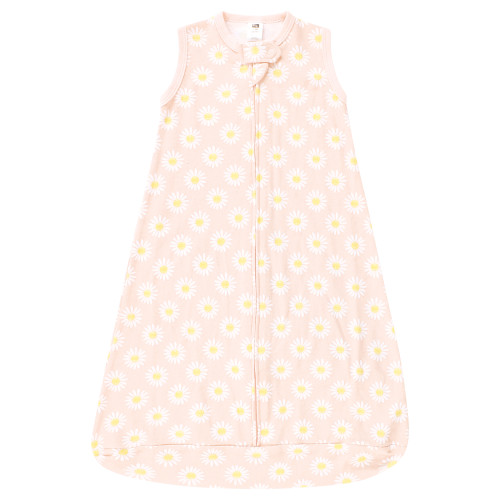 Hudson Baby Cotton Long-Sleeve Wearable Sleeping Bag, Sack, Blanket, Lemon Daisy Sleeveless