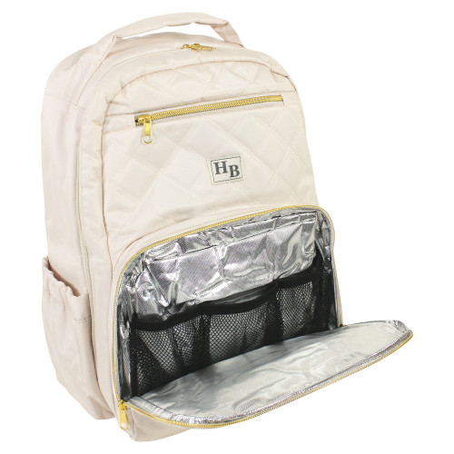 Hudson Baby Premium Diaper Bag Backpack and Changing Pad, Beige