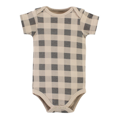 Hudson Baby Cotton Bodysuits, Snuggle Bear 5 Pack