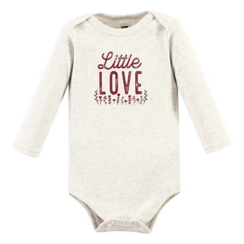 Hudson Baby Cotton Bodysuit and Pant Set, Little Love Flowers Long Sleeve