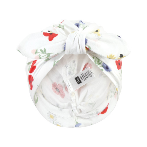 Hudson Baby Turban Cotton Headwraps, Wildflower