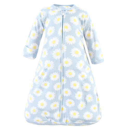 Hudson Baby Cotton Long-Sleeve Wearable Sleeping Bag, Sack, Blanket, Daisy Bee Long Sleeve