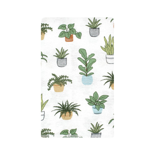 Hudson Baby Cotton Flannel Burp Cloths, Plants 10 Pack