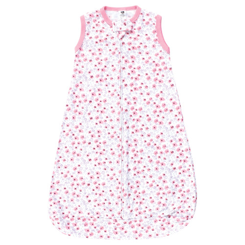 Hudson Baby Cotton Long-Sleeve Wearable Sleeping Bag, Sack, Blanket, Floral Unicorn Sleeveless