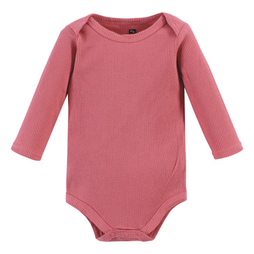 Hudson Baby Thermal Long Sleeve Bodysuits, Creative Rainbows