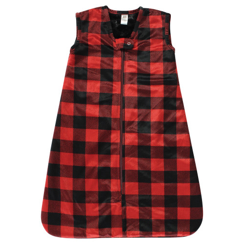 Hudson Baby Plush Faux Fur Sleeping Bag, Wearable Blanket, Buffalo Plaid