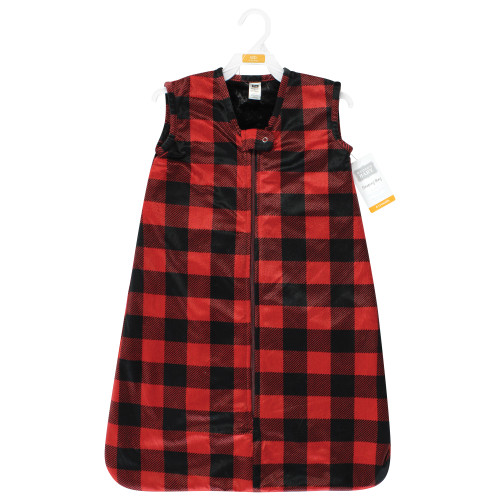 Hudson Baby Plush Faux Fur Sleeping Bag, Wearable Blanket, Buffalo Plaid