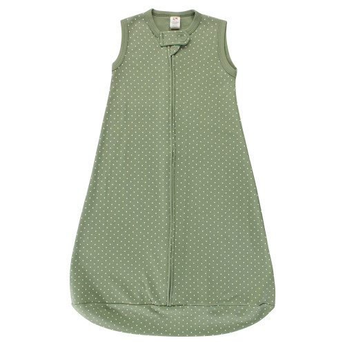 Hudson Baby Cotton Long-Sleeve Wearable Sleeping Bag, Sack, Blanket, Sage Floral Sleeveless