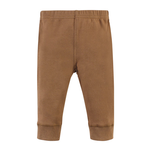 Hudson Baby Cotton Bodysuit, Pant and Bib Set, Brave Lion