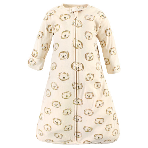 Hudson Baby Cotton Long-Sleeve Wearable Sleeping Bag, Sack, Blanket, Brave Lion Long Sleeve