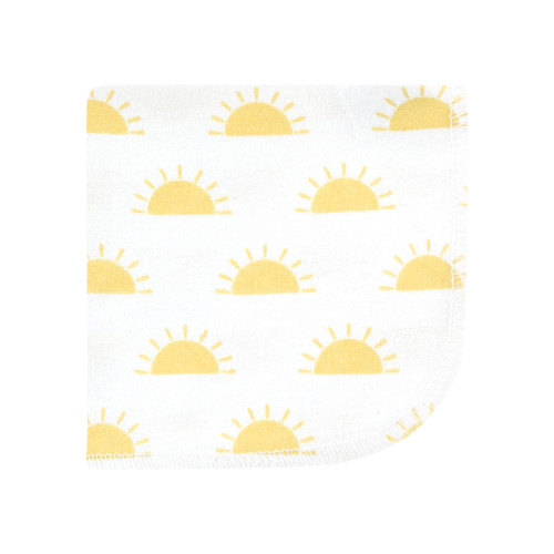 Hudson Baby Flannel Cotton Washcloths, Desert Cactus 12 Pack