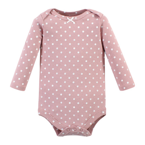 Hudson Baby Cotton Long-Sleeve Bodysuits, Bonita 3 Pack