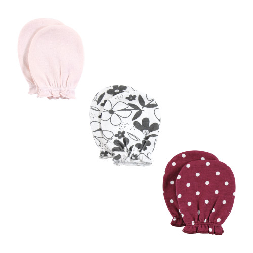 Hudson Baby Caps, Mittens and Socks Set, Retro Floral
