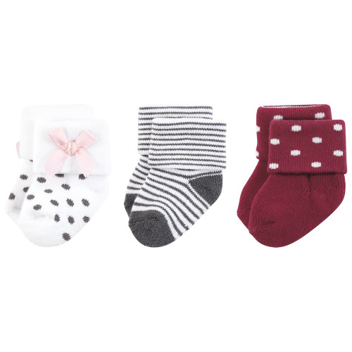 Hudson Baby Caps, Mittens and Socks Set, Retro Floral