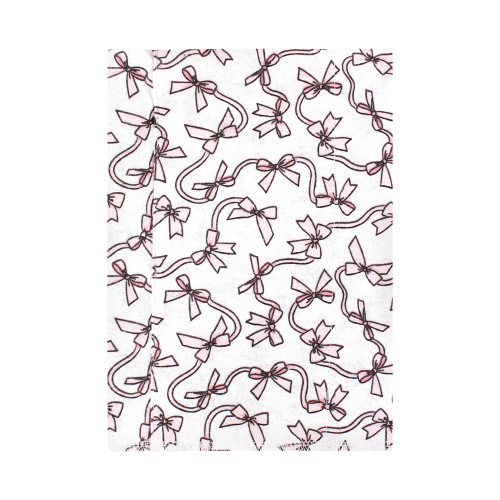 Hudson Baby Cotton Flannel Burp Cloths, Pink Bows 4 Pack